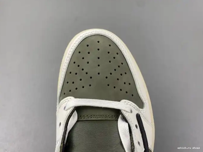 Rep X MEDIUM OLIVE TRAVIS AIR OG SCOTT JORDAN 1 DM7866-200 LOW 0525